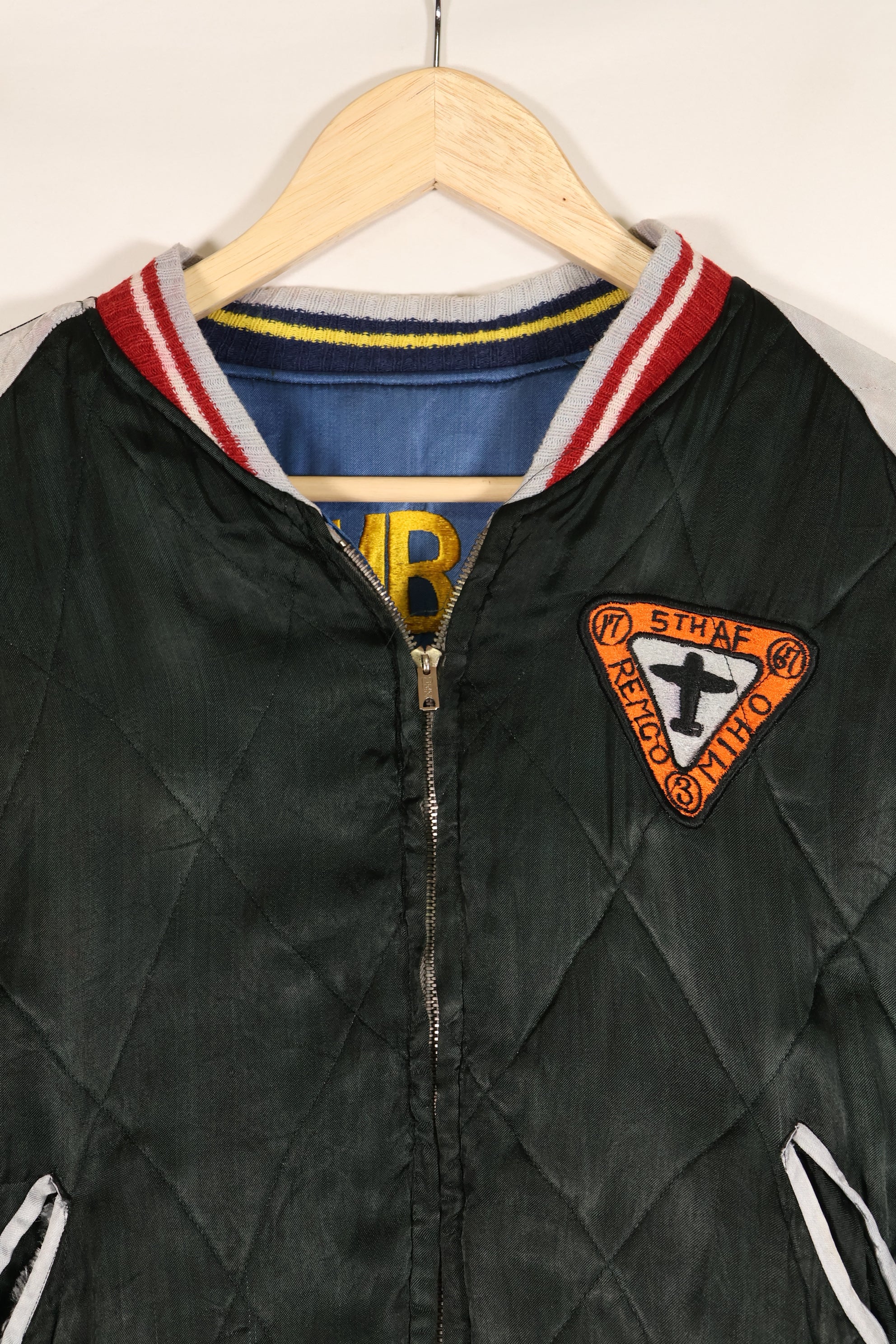 1950s U.S. Air Force 17th Bomb Wing Black Knights Korea Tour Jacket Used
