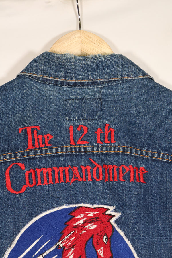 Late 1970s, U.S. Air Force The 12th Commandment Tour Jacket, Levis 70505 Big E, Used