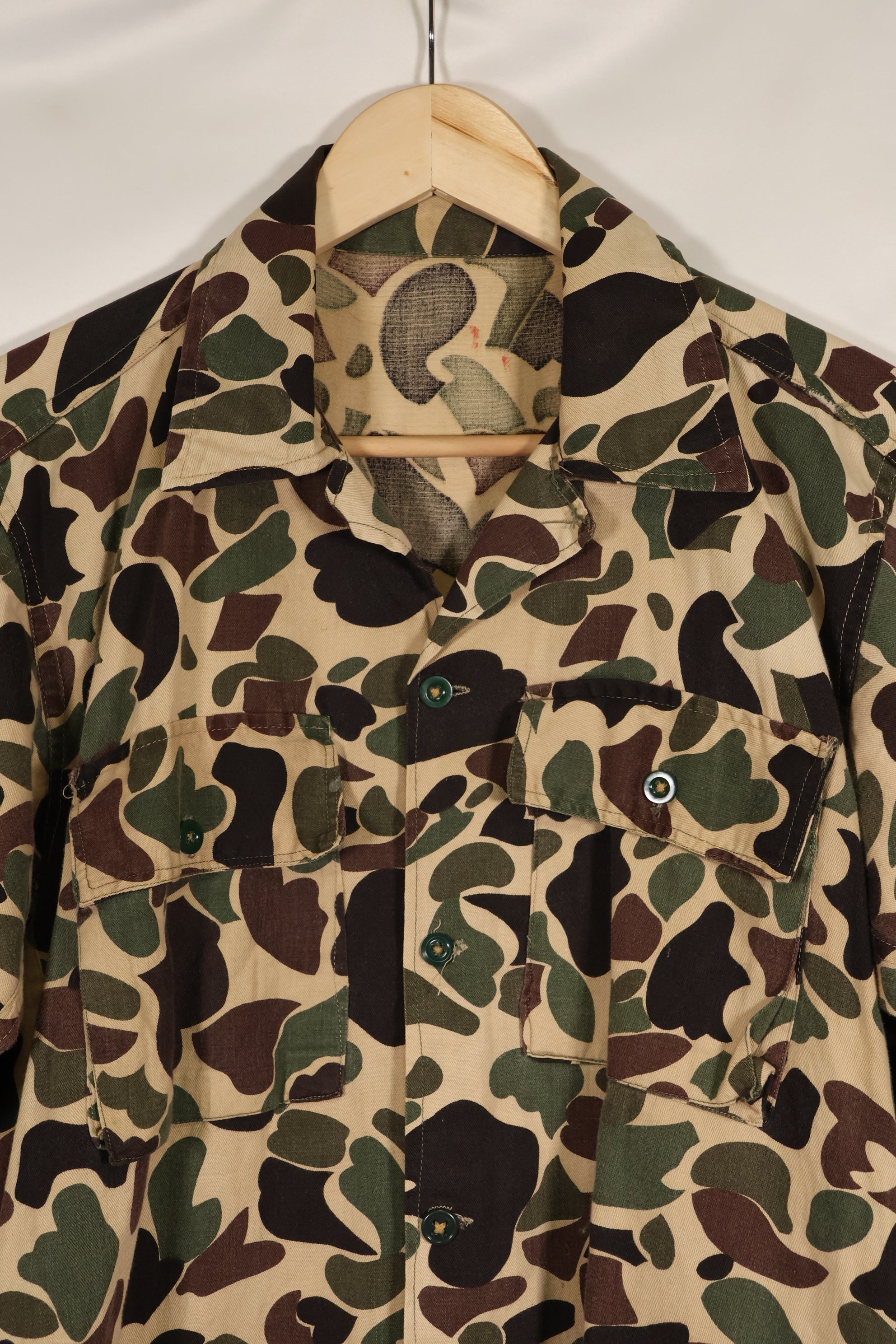 Real U.S. Army CIDG Beogum camo shirt, light fabric, good condition.