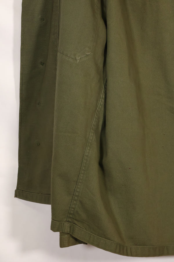 1962 Contract Green Beret OG-107 Utility Shirt, patch first attached, used.