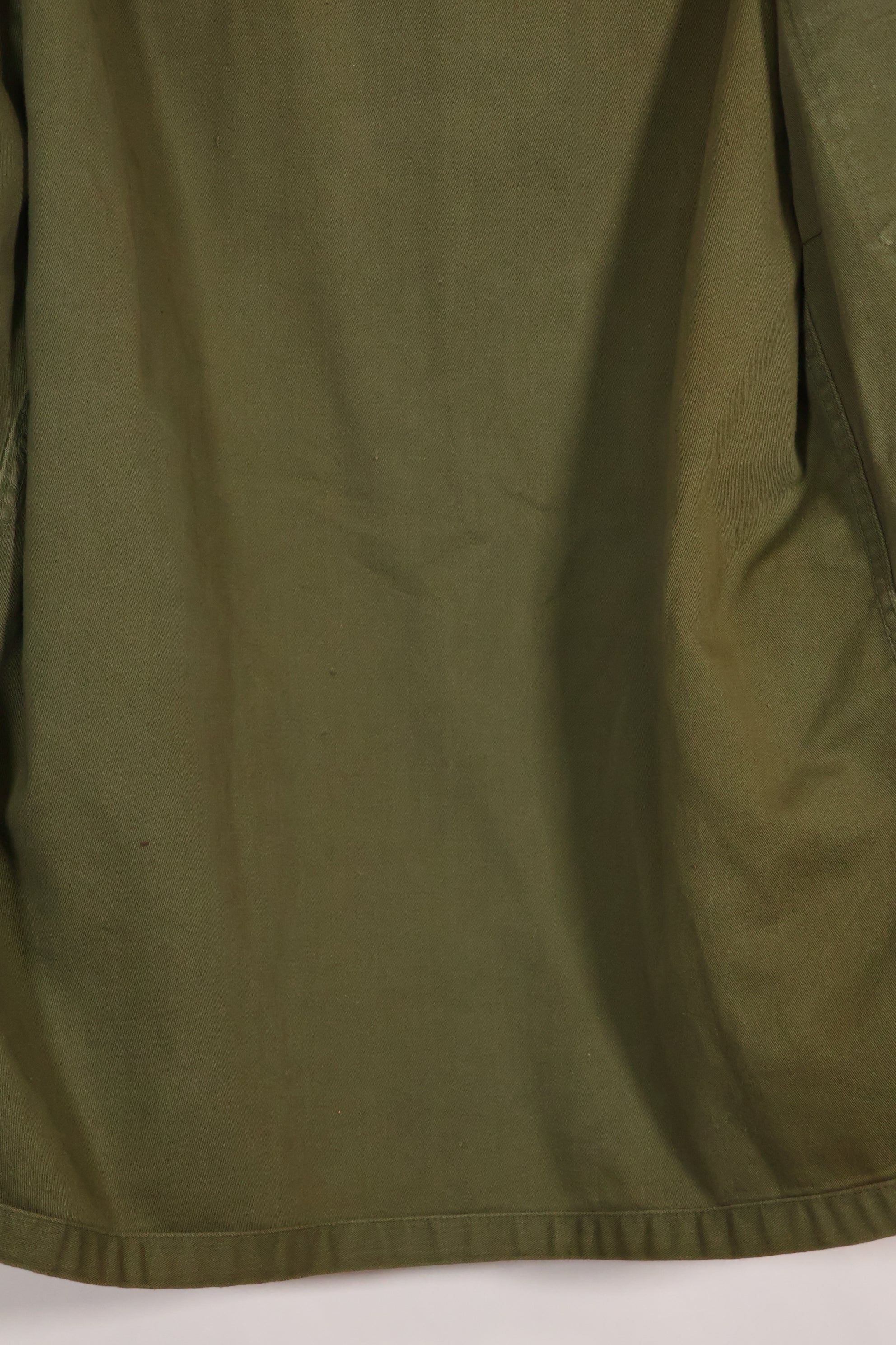 1962 Contract Green Beret OG-107 Utility Shirt, patch first attached, used.