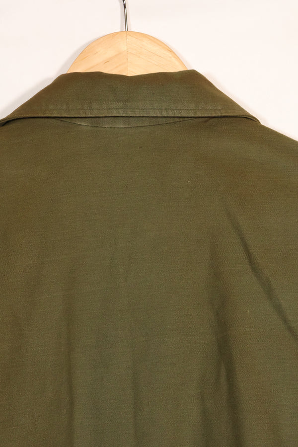 1962 Contract Green Beret OG-107 Utility Shirt, patch first attached, used.