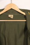 1960s-70s OG-107 utility shirt, Army paratrooper, patch first attached, used.