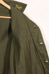 1960s-70s OG-107 utility shirt, Army paratrooper, patch first attached, used.