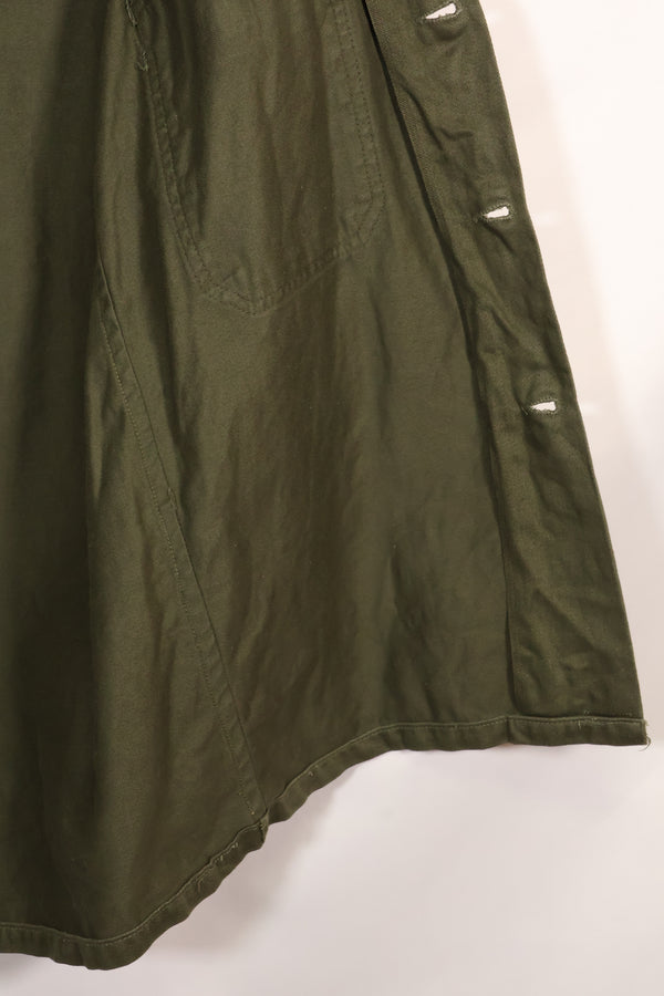 1960s-70s OG-107 utility shirt, Army paratrooper, patch first attached, used.