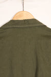 1960s-70s OG-107 utility shirt, Army paratrooper, patch first attached, used.