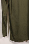 1960s-70s OG-107 utility shirt, Army paratrooper, patch first attached, used.