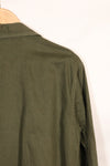 1960s-70s OG-107 utility shirt, Army paratrooper, patch first attached, used.