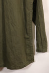 1960s-70s OG-107 utility shirt, Army paratrooper, patch first attached, used.