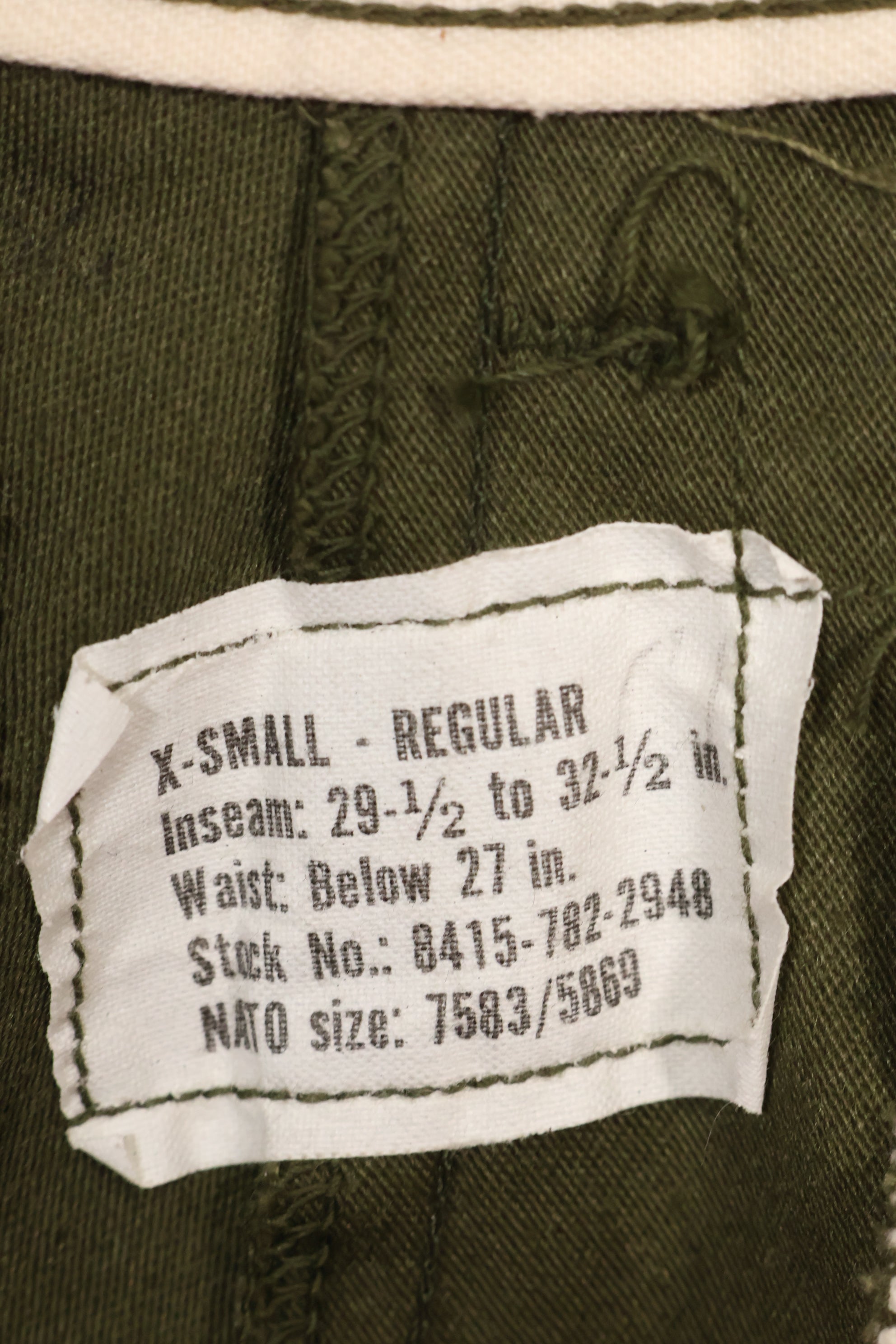 1974 X-S-R deadstock M65 field pants, never used.