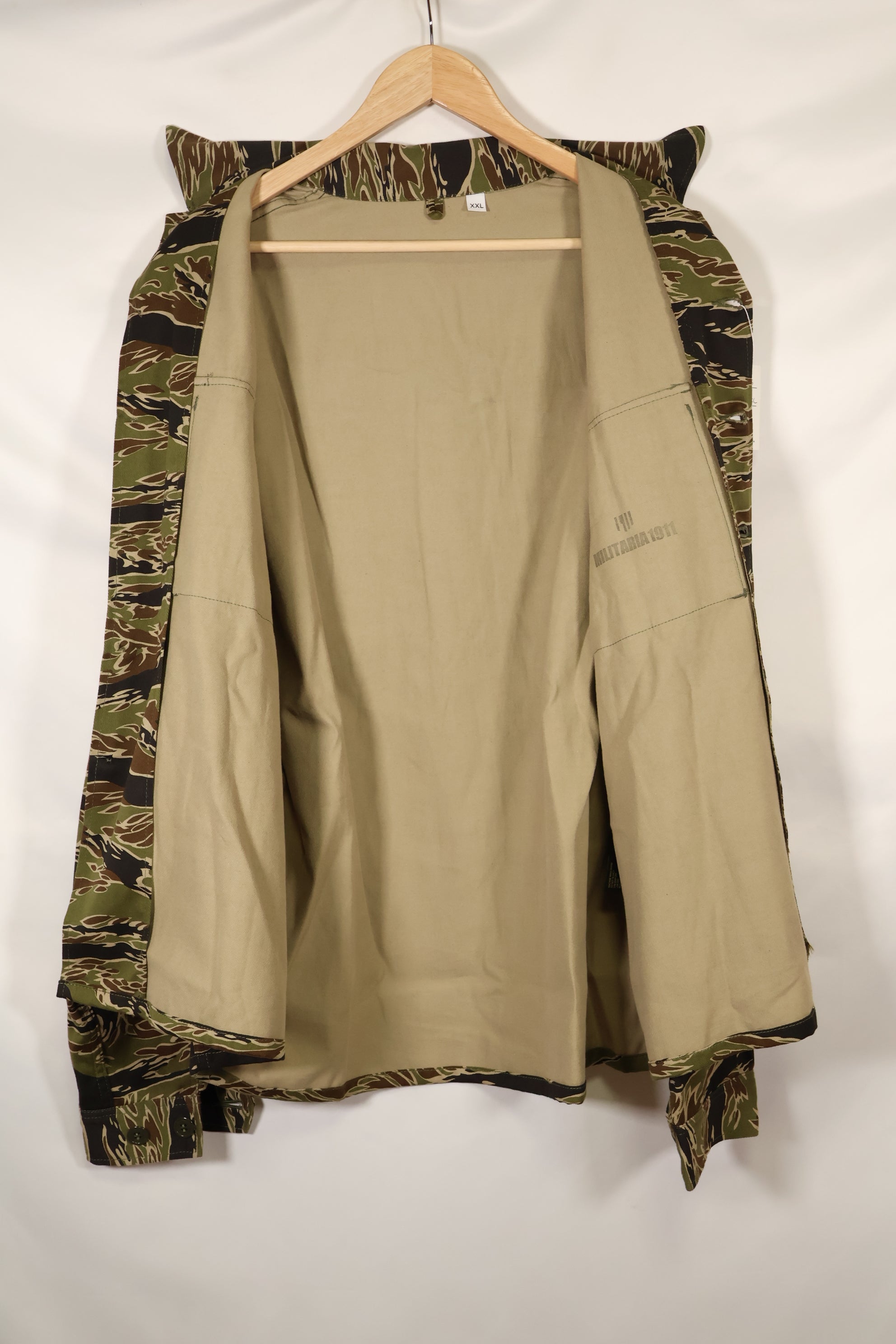 2024 US-XXL MILITARIA 1911 Early Gold Tiger US Cut Shirt Sample Used