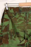 1960's Poplin ARVN leaf camouflage pants, size large, light fabric, rare, used.