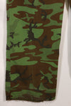 1960's Poplin ARVN leaf camouflage pants, size large, light fabric, rare, used.