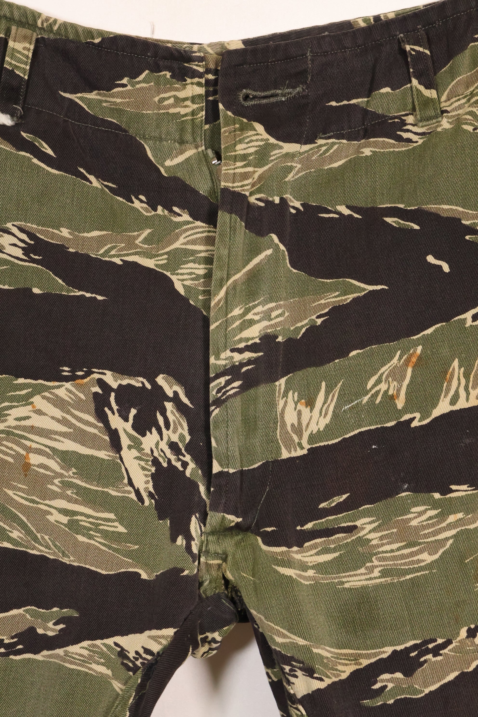 Mid-1960s Okinawa Tiger Pattern US Cut Modified Tiger Stripe Pants Used