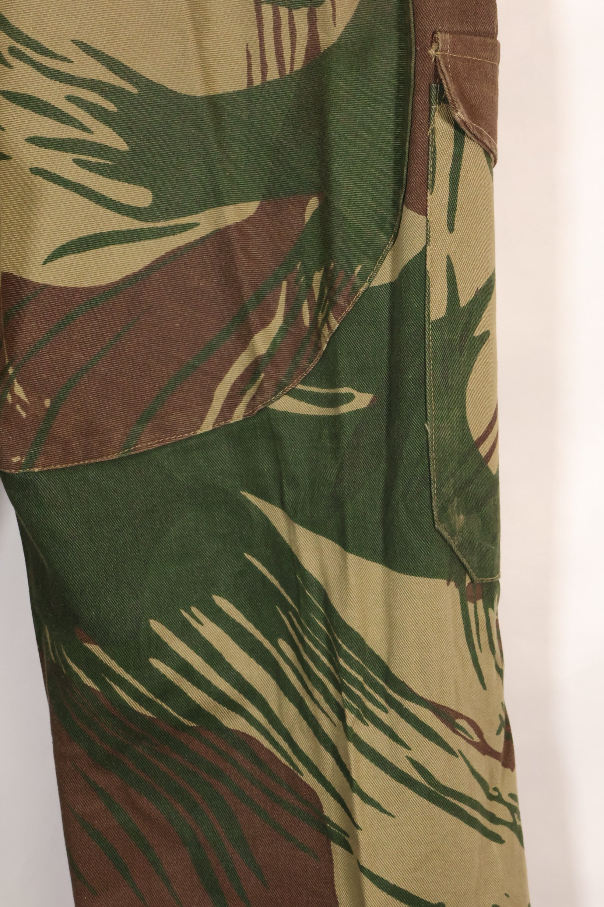 Real Rhodesian Army Rhodesian camouflage pants, faded, used.