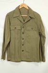 1960s, presumably made in Japan, local made OG-107 utility shirt, used.