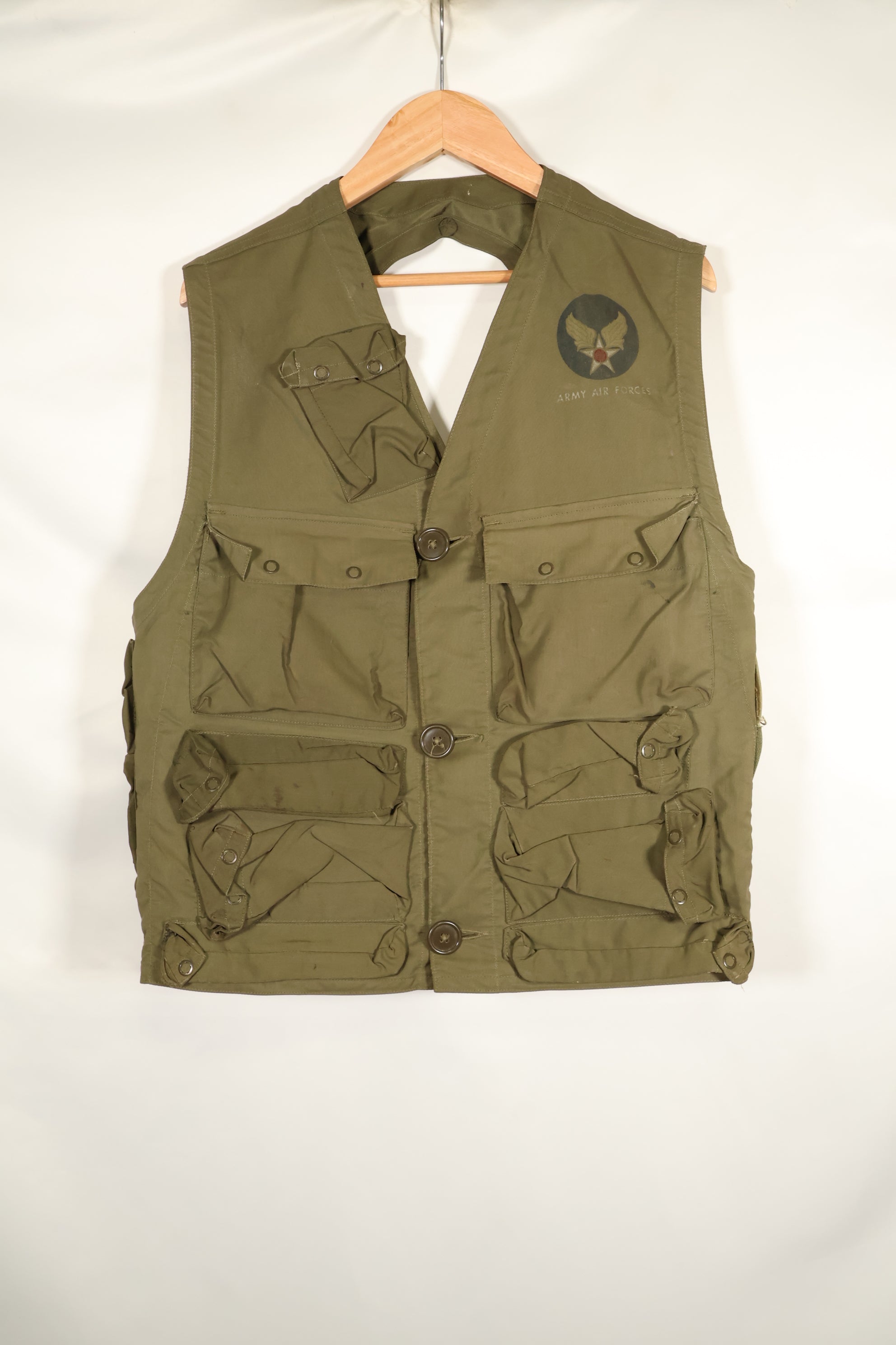 1940's U.S. Army Air Corps USAAF C-1 Survival Vest, beautiful, used.