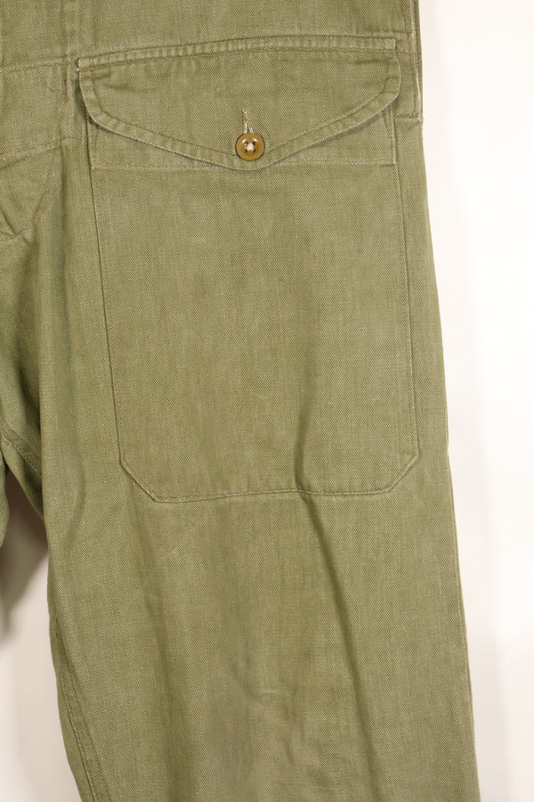 1950s, Size No. 6, British Army Battle Dress Denim Pants, Used