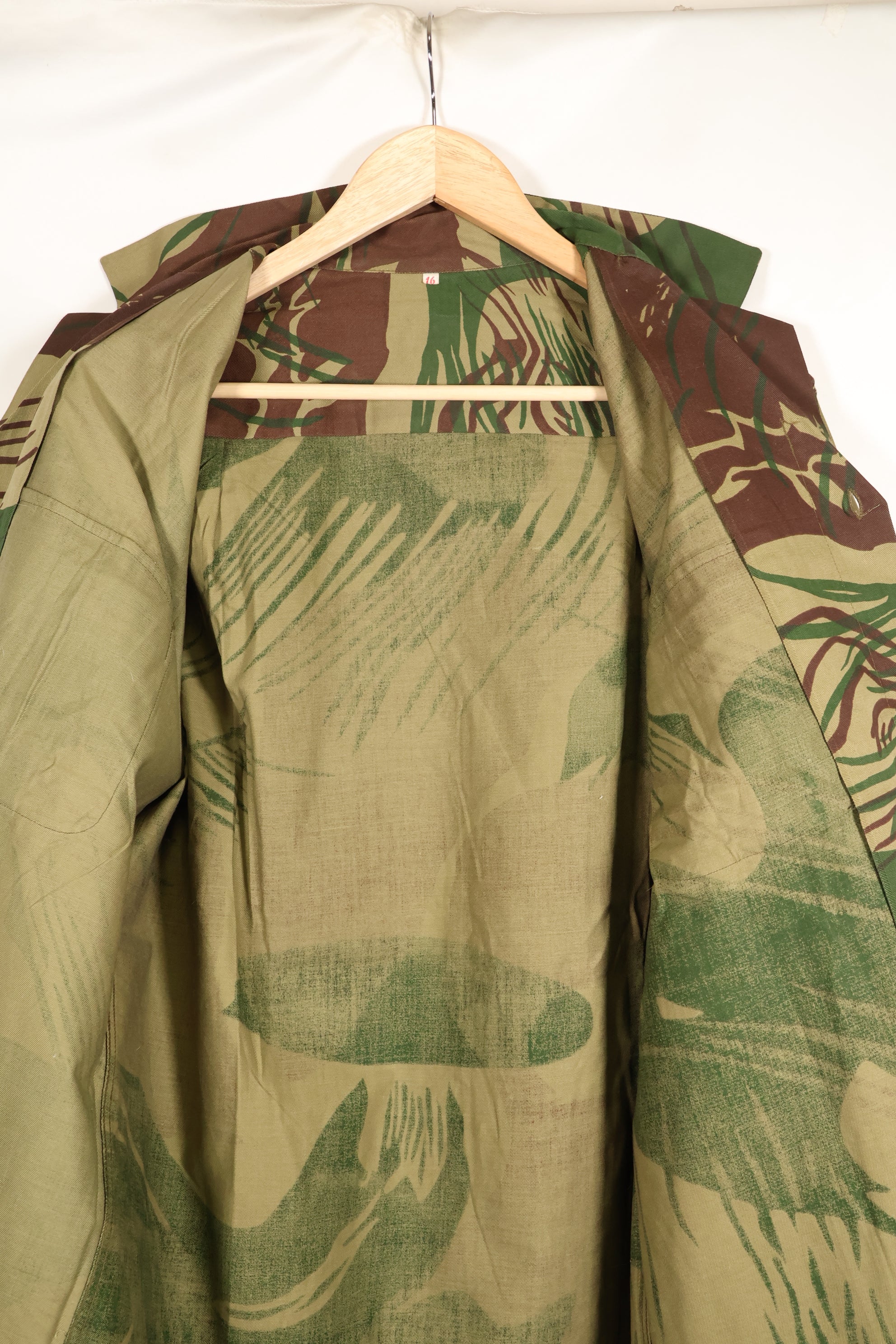 1970s Rhodesian Army Rhodesian camouflage shirt pants set, used.