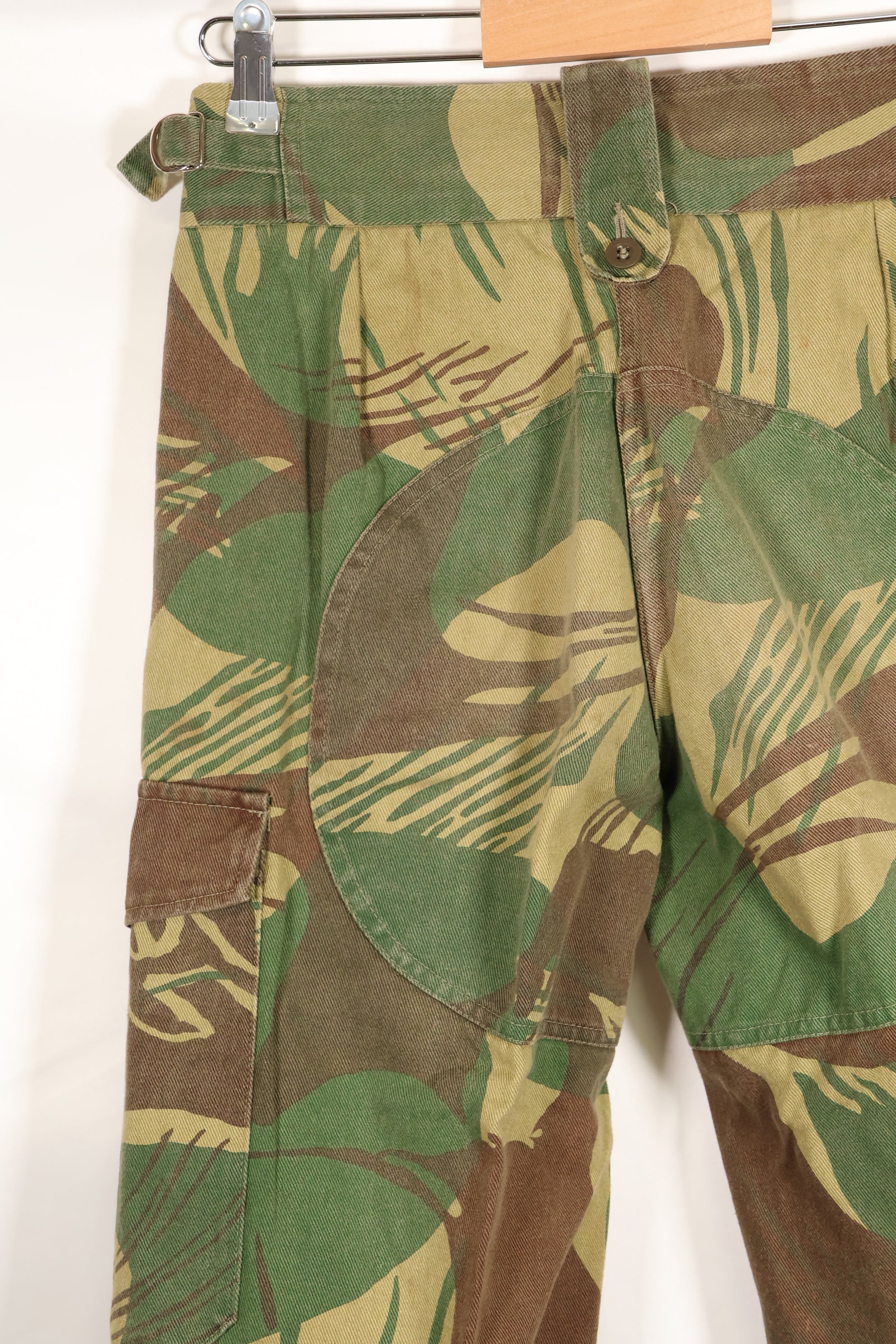 1970s Rhodesian Army Rhodesian camouflage shirt pants set, used.
