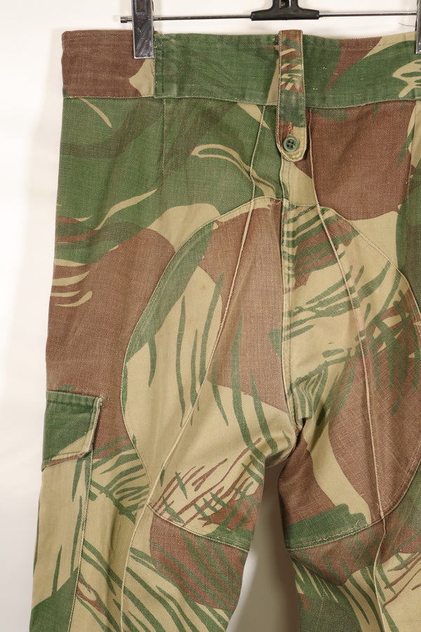 1970s Rhodesian Army Rhodesian camouflage shirt pants set, used.