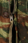 1950s French Army Airborne TAP 47/56 Pattern Lizard Camouflage Jacket, used.