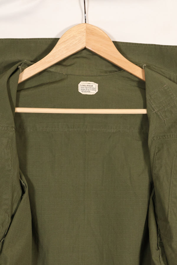 1969 Contract X-S-R 4th Model Jungle Fatigue Jacket 173rd Airborne Brigade, patch available, used.