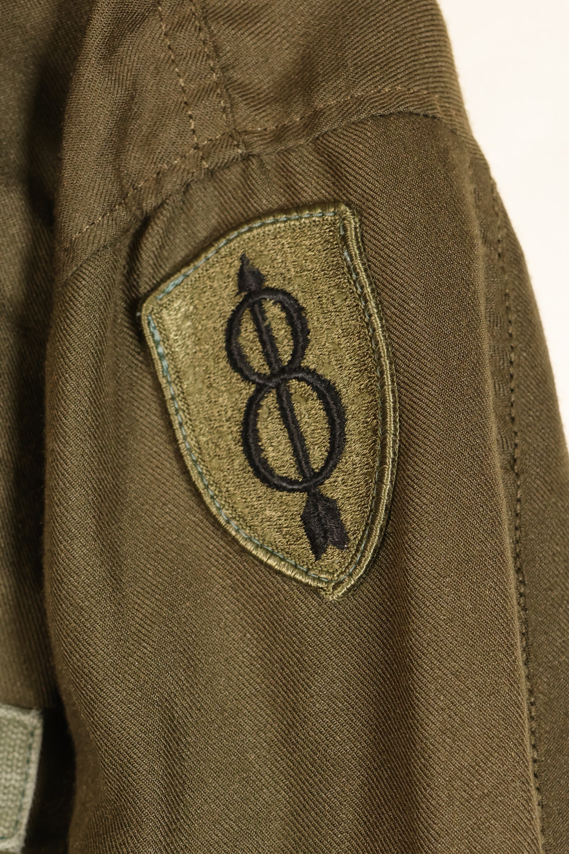 1971 Contract, M-L, U.S. Army, NOMEX Flame-Retardant Jacket for Pilots, with Patches, Used