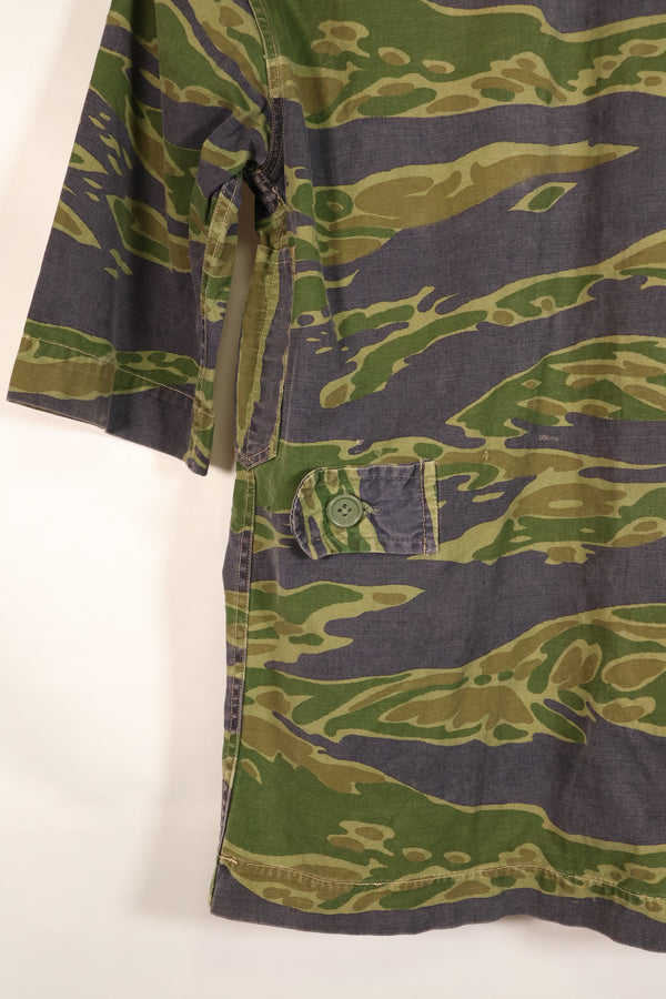 Authentic Fabric, Postwar Sewn, South Vietnamese Marine Corps (VNMC), 5th Pattern, Tiger Stripe Shirt, Used