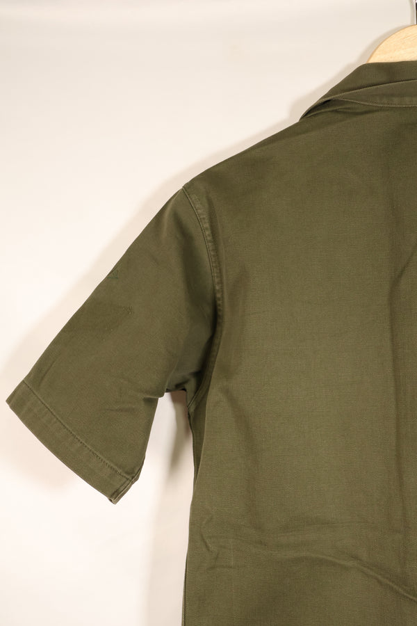 Estimated late 1960s; Made in Japan; Taylor brand; OG-107 Utility Shirt; Yokota Air Base; Used