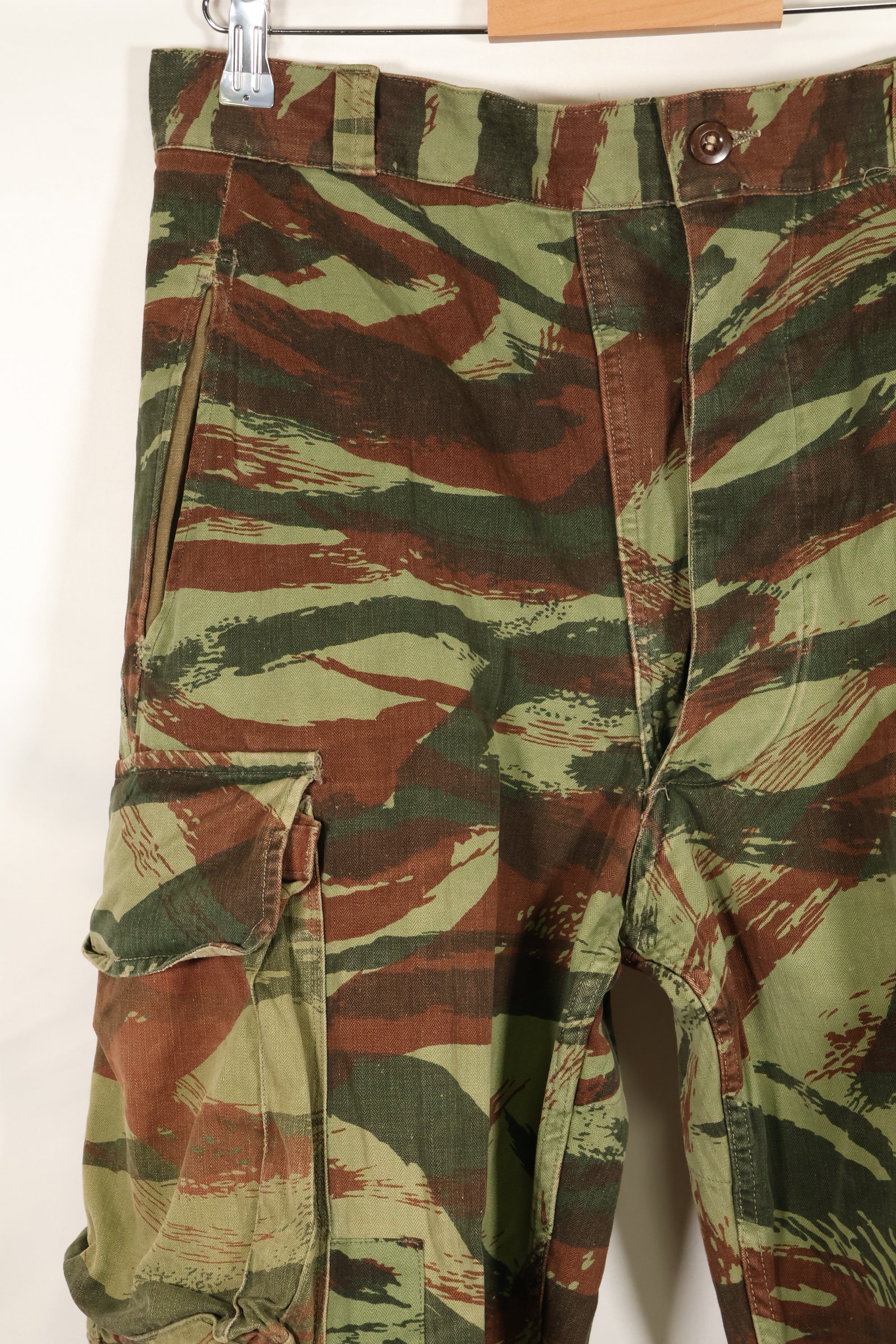 1960s French Army Lizard Camouflage Pants TAP 47/56 Pattern Used B