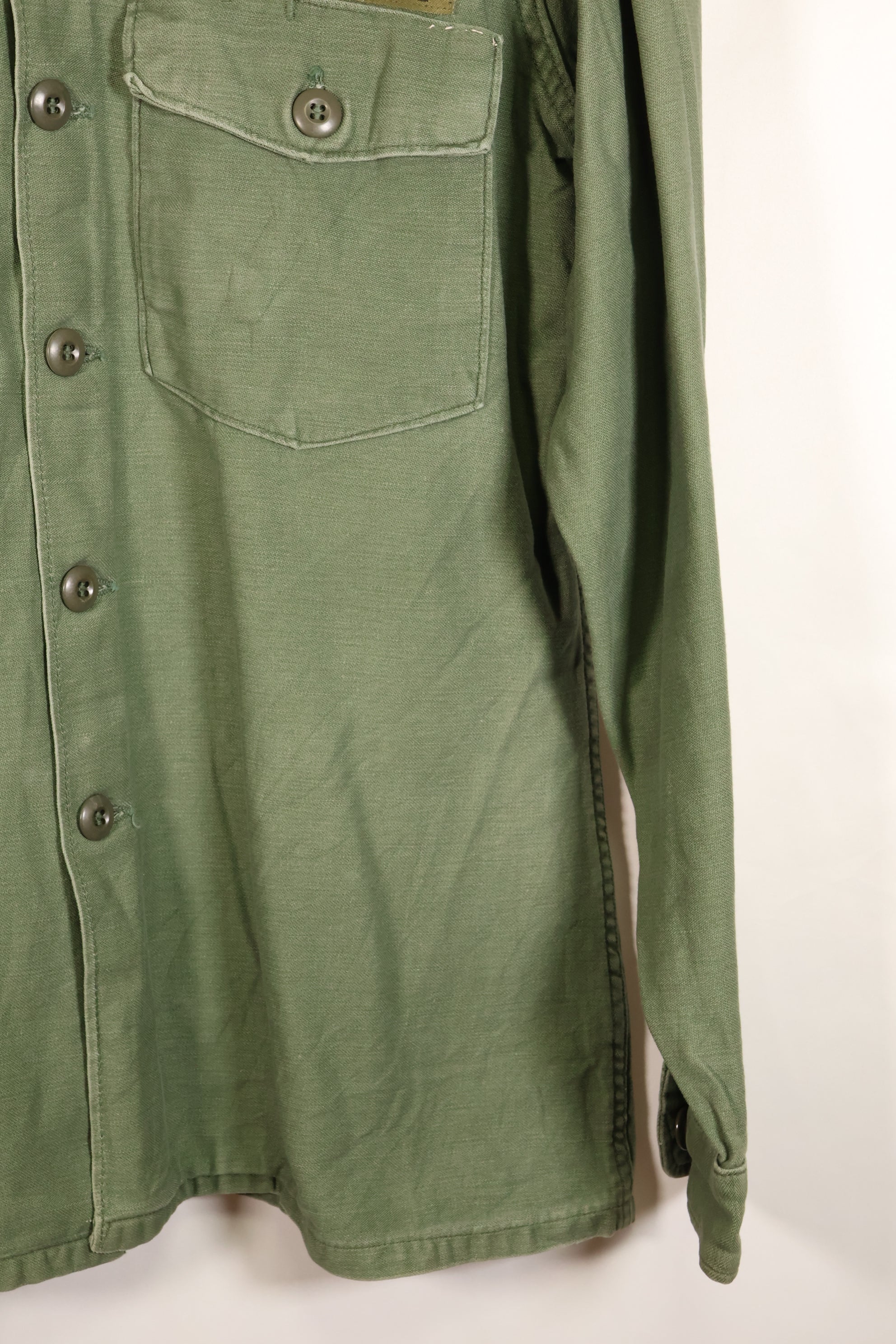 1968年契約　推定S~M　OG-107　ユーティリティシャツ　Type III　パッチ付　中古品