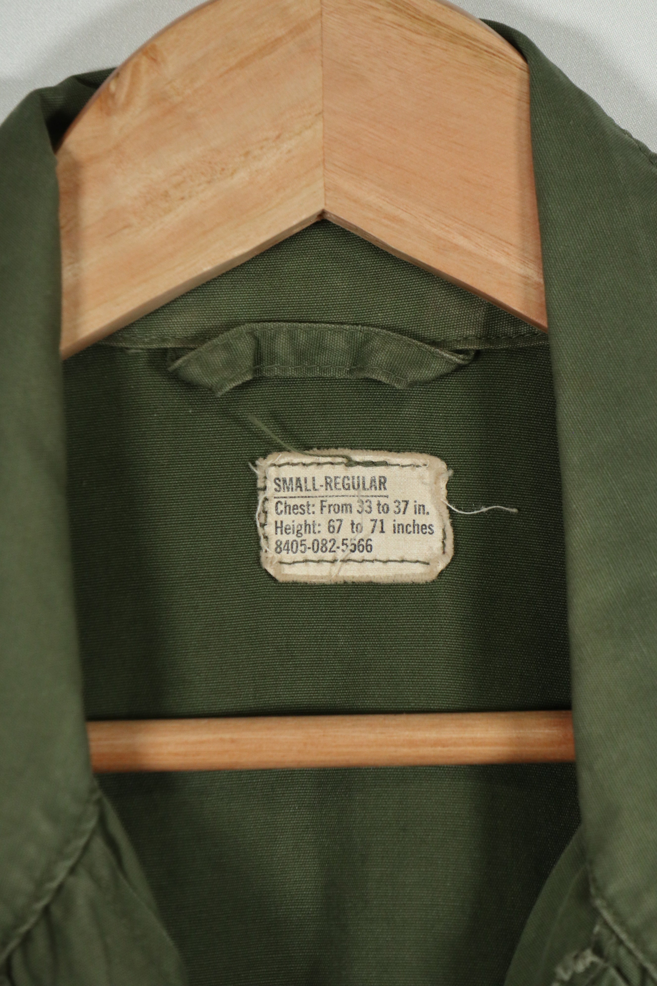 Real 2nd Model Jungle Fatigue Jacket SMALL-REGULAR with USAF patch, retrofitted.