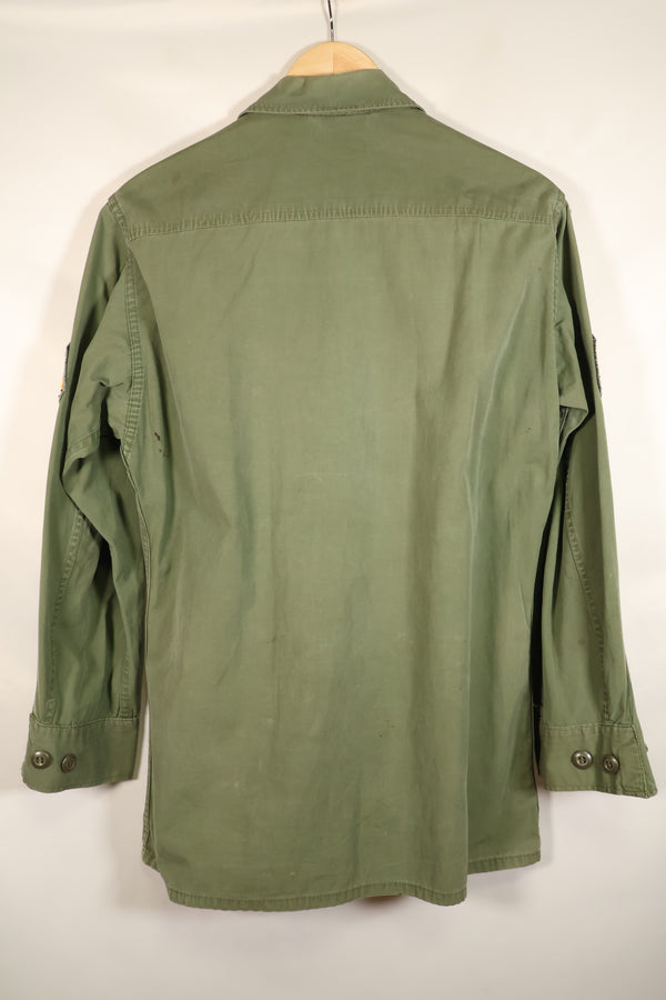 Estimated Contract Year: 1966–67 | S-R | 3rd Model Jungle Fatigue Jacket | Green Beret | Used