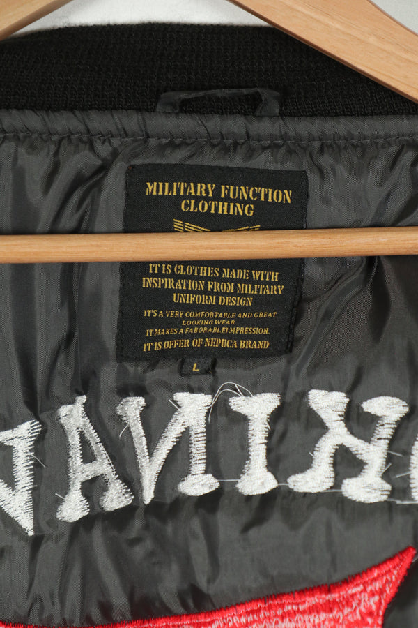 Recent Okinawa made souvenir Jacket directly embroidered MA-1 B