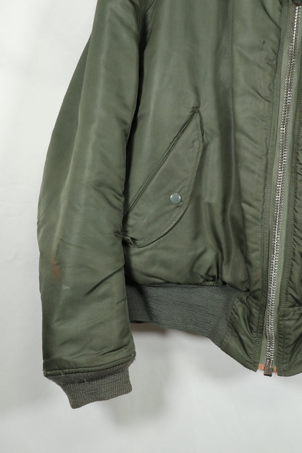 Real 1972 USAF flight jacket MA-1 used LARGE size