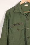 1967 Contract US Navy OG-107 Utility Shirt Engineering Corps SEABEES Identical Owner A