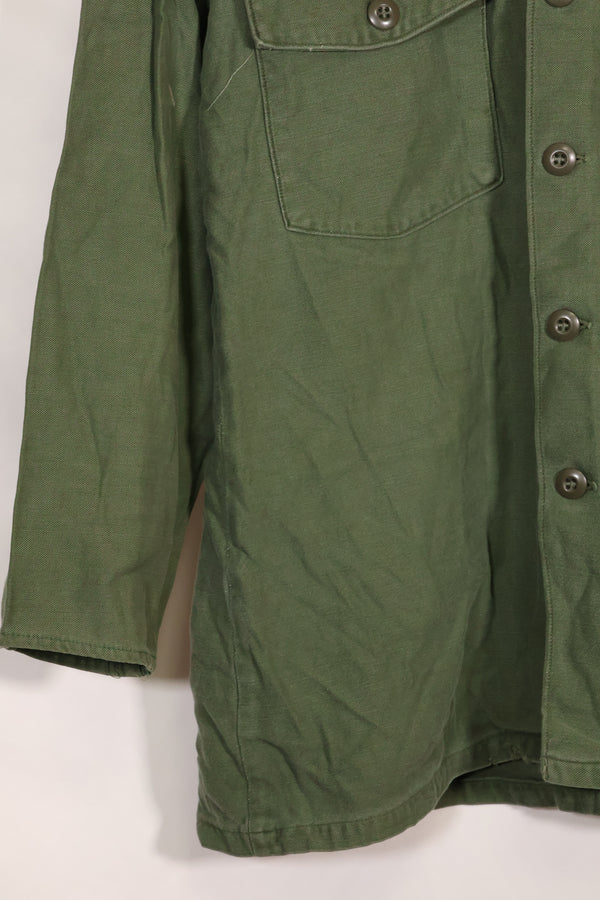 1967 Contract US Navy OG-107 Utility Shirt Engineering Corps SEABEES Identical Owner A