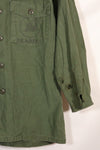 1967 Contract US Navy OG-107 Utility Shirt Engineering Corps SEABEES Identical Owner A