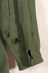 1967 Contract US Navy OG-107 Utility Shirt Engineering Corps SEABEES Identical Owner A