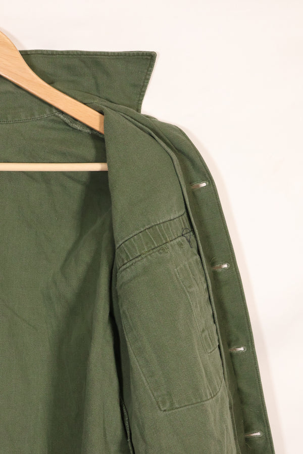 1967 Contract US Navy OG-107 Utility Shirt Engineering Corps SEABEES Identical Owner A