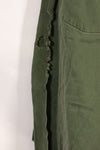 1967 Contract US Navy OG-107 Utility Shirt Engineering Corps SEABEES Identical Owner A