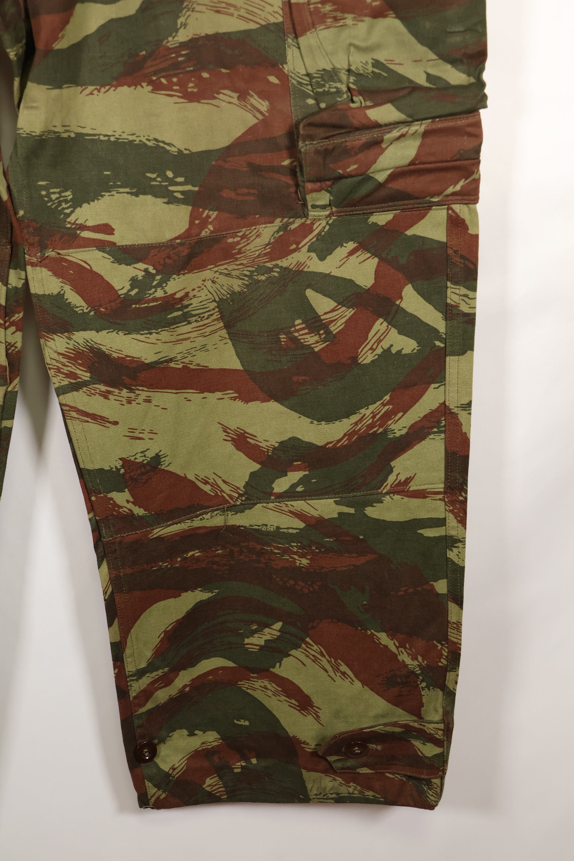 1960s French Army Lizard Camouflage Pants TAP 47/56 Pattern Used E