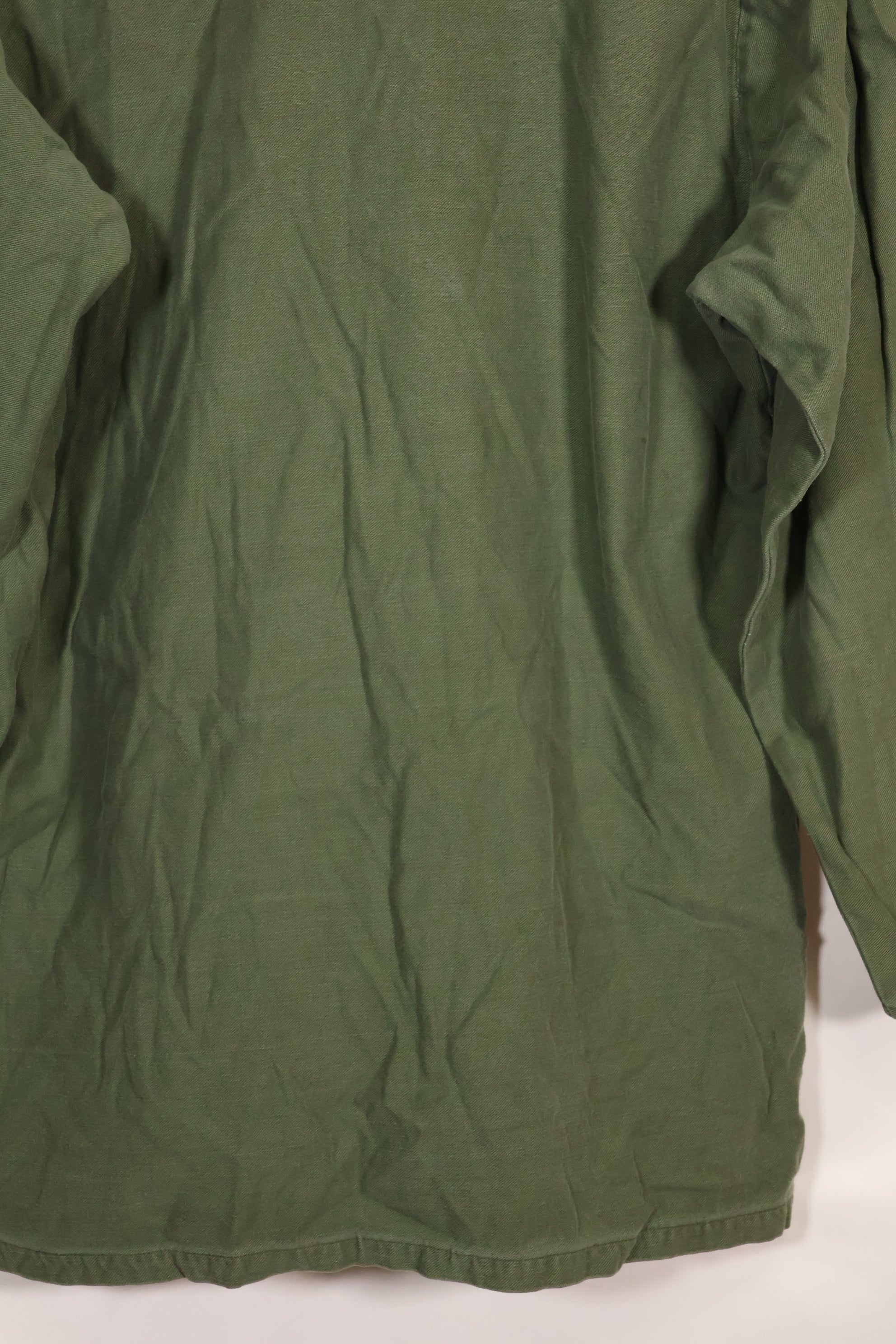 1967 Contract US Navy OG-107 Utility Shirt Engineering Corps SEABEES Identical Owner A