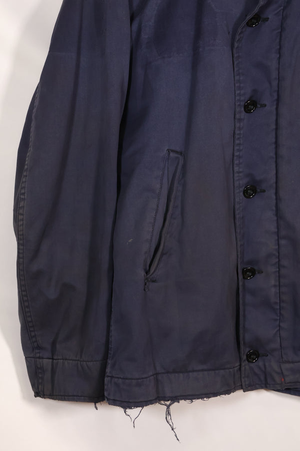 1968 Contract US Navy Anti-Submarine Patrol Mechanic Deck Jacket with locally made patches, used.
