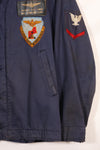 1968 Contract US Navy Anti-Submarine Patrol Mechanic Deck Jacket with locally made patches, used.