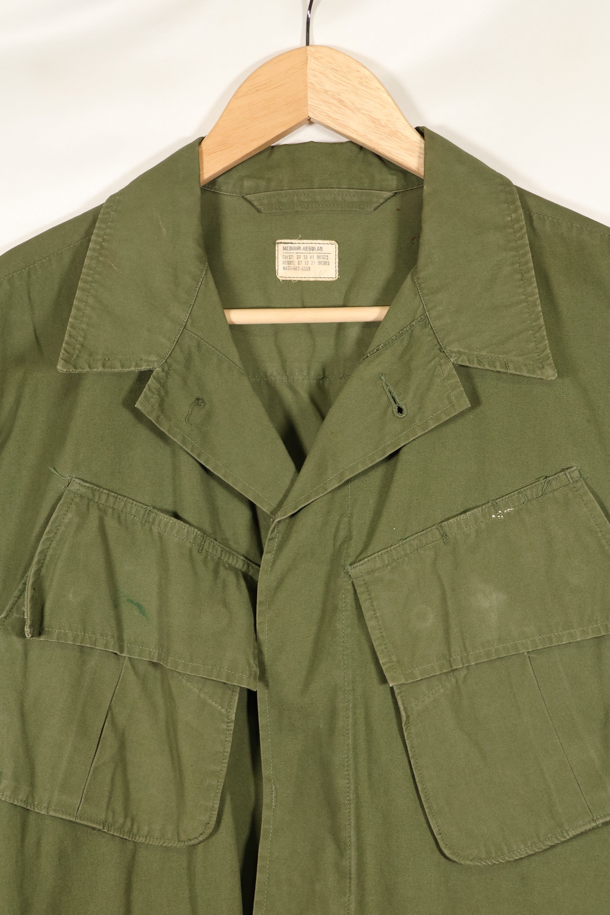 Circa 1967 M-R 3rd Model Jungle Fatigue Jacket, used.