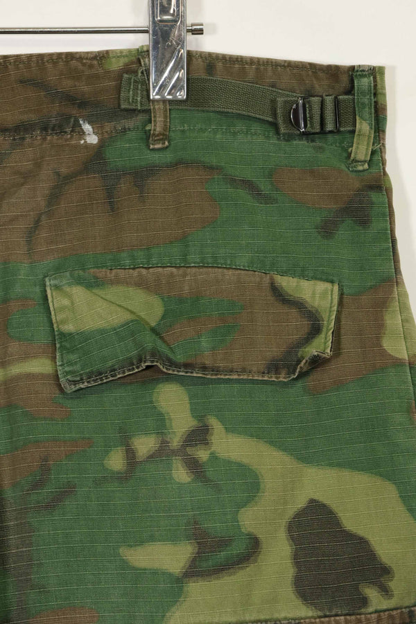 1968 Contract Ripstop Fabric US Army ERDL Camouflage Fatigue Pants Shorts L-R