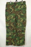 1968 Contract Ripstop Fabric US Army ERDL Camouflage Fatigue Pants M-L Used