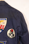 1968 Contract US Navy Anti-Submarine Patrol Mechanic Deck Jacket with locally made patches, used.